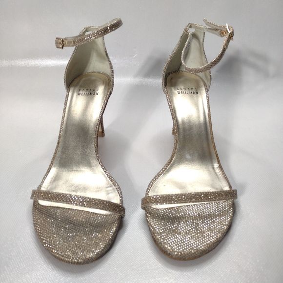 Stuart Weitzman Silver Heels - Picture 3 of 10